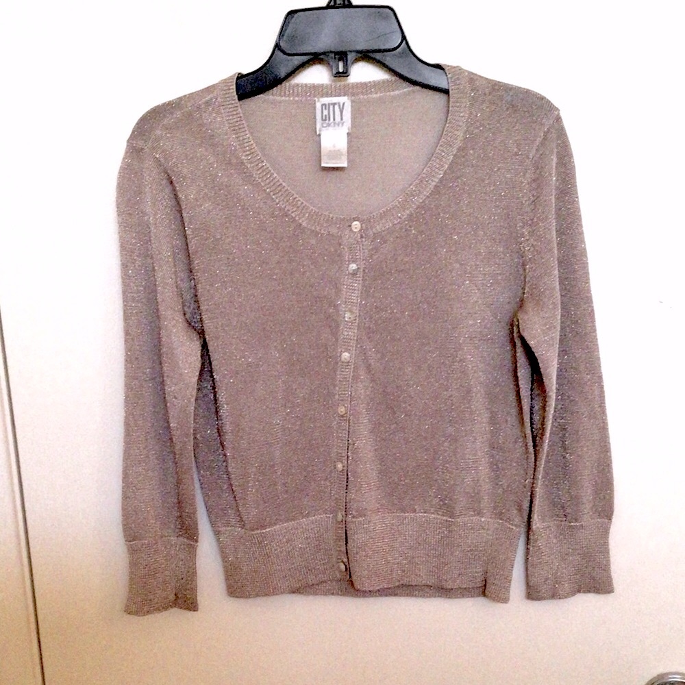 DKNY Cropped Dressy Cardigan